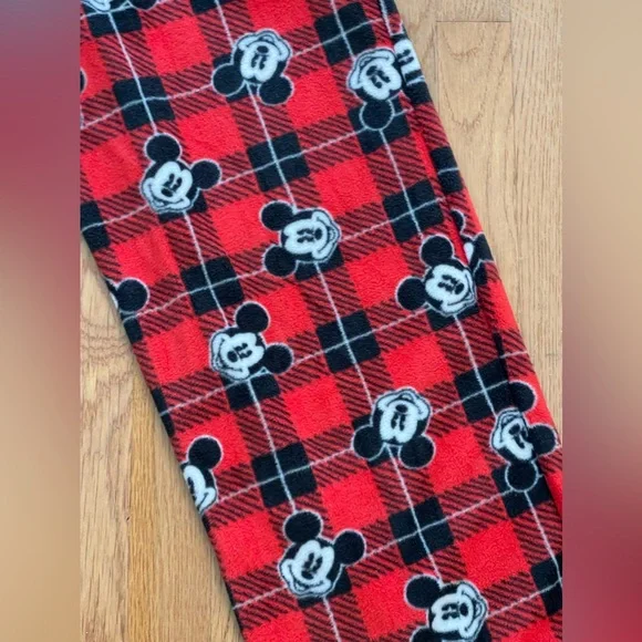 🆕Disney Mickey Mouse super‎ soft polyester fleece NWT ladies XL pajama pants - Picture 4 of 9